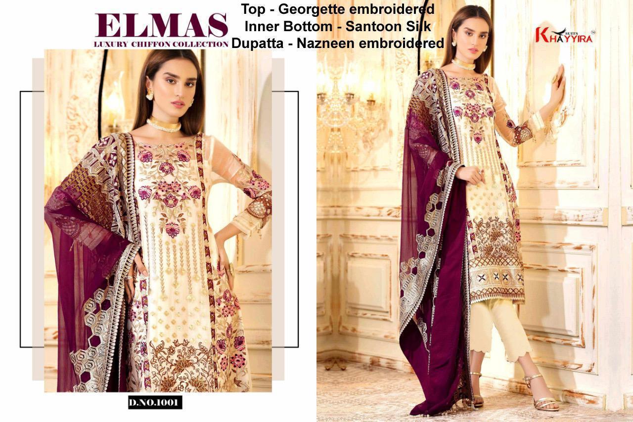 PAKISTANI SUITS D NO 1001 (A) BY KHAYYIRA